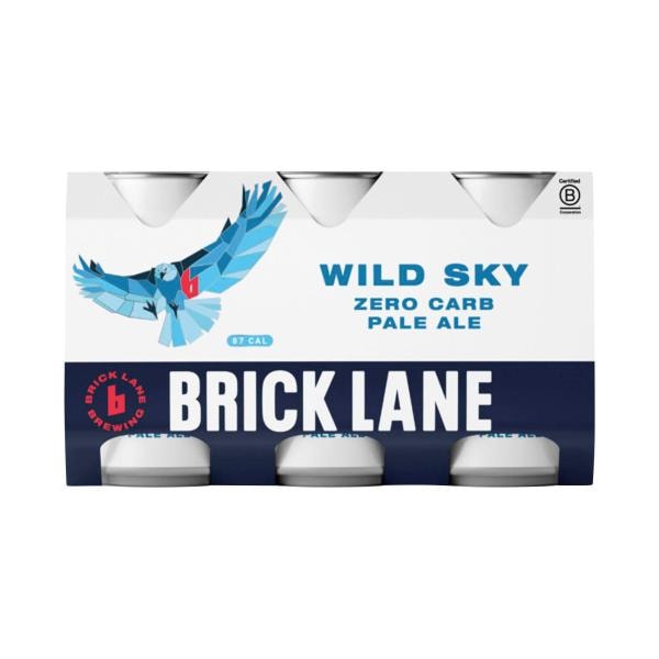 Brick Lane Wild Sky Zero Carb Pale Ale Can 355mL | 6 Pack