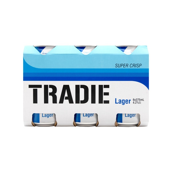 Tradie Lager Can 375mL | 6 Pack