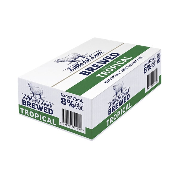 Little Fat Lamb Brewed Tropical Can 375mL | 24 Pack
