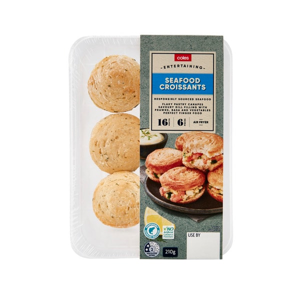 Coles Entertaining Seafood Croissants | 210g