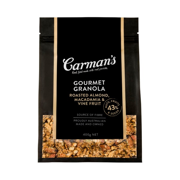 Carmans Gourmet Granola Almond Macadamia & Raisin | 400g