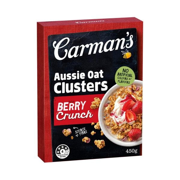 Carman's Aussie Oat Clusters Berry Crunch | 450g
