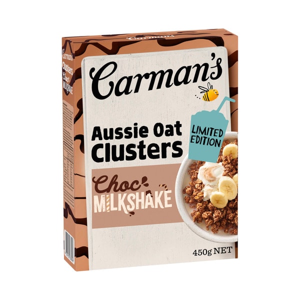 Carman's Aussie Oat Clusters Limited Edition Choc Milkshake | 450g