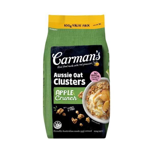 Carman's Aussie Oat Clusters Apple Crunch Value Pack | 800g