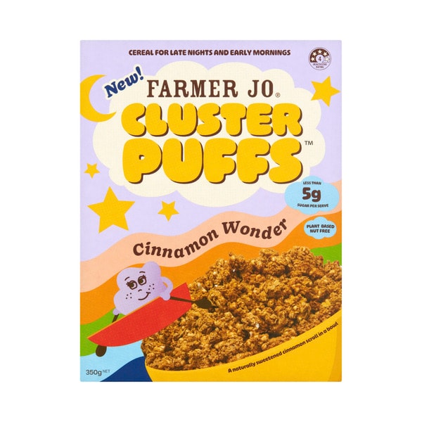 Farmer Jo Cluster Puffs Cinnamon Wonder | 350g