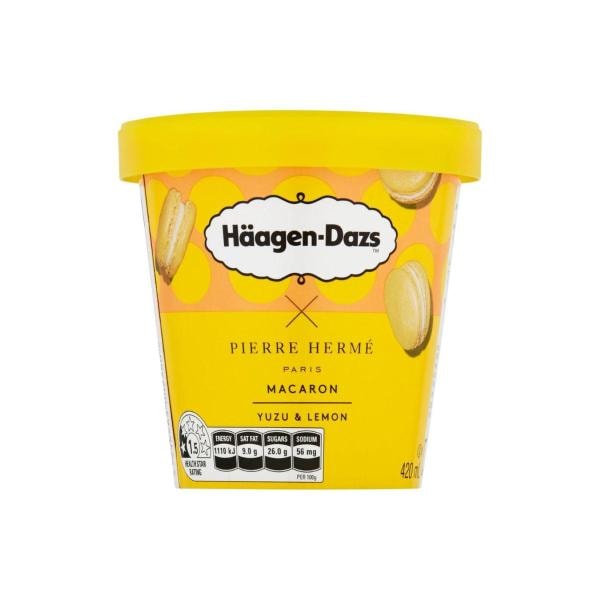 Haagen-Dazs Macaron Yuzu Lemon Ice Cream | 420mL