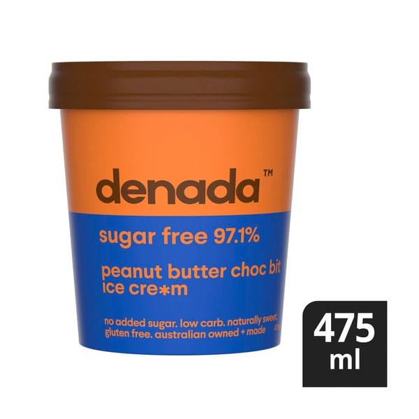 Denada Sugar Free Ice Cream Peanut Butter Chocolate Bit | 475mL