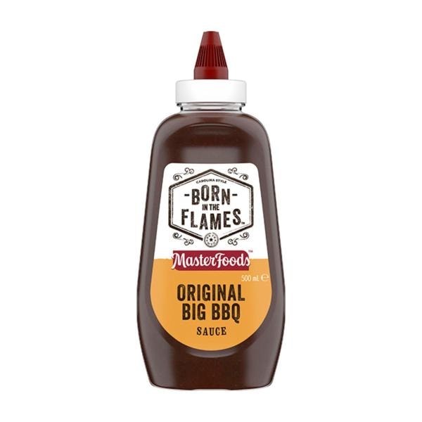 Masterfoods Born In The Flames Original Big BBQ Sauce | 500mL