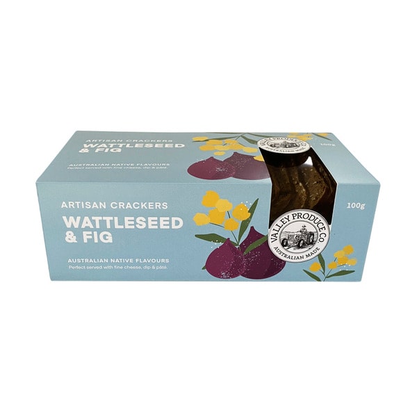 Artisan Crackers Native Wattleseed & Fig | 100g