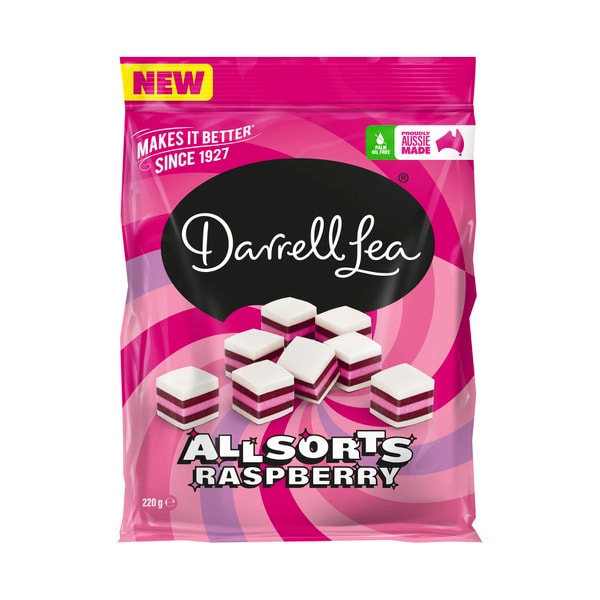 Darrell Lea Raspberry All Sorts | 220g