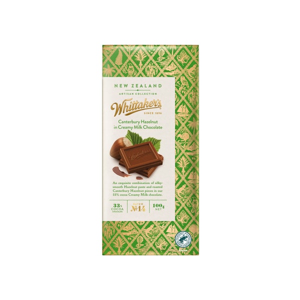 Whittaker's Chocolate Canterbury Hazelnut | 100g