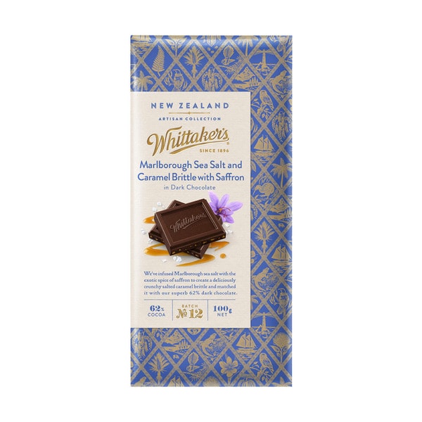 Whittaker's Sea Salt Caramel & Saffron | 100g