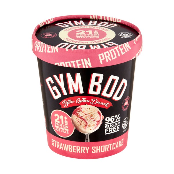 Gym Bod Ice Cream Strawberry Shortcake | 475mL
