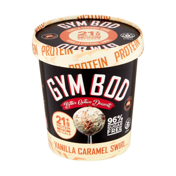 Gym Bod Ice Cream Vanilla Caramel Swirl | 475mL