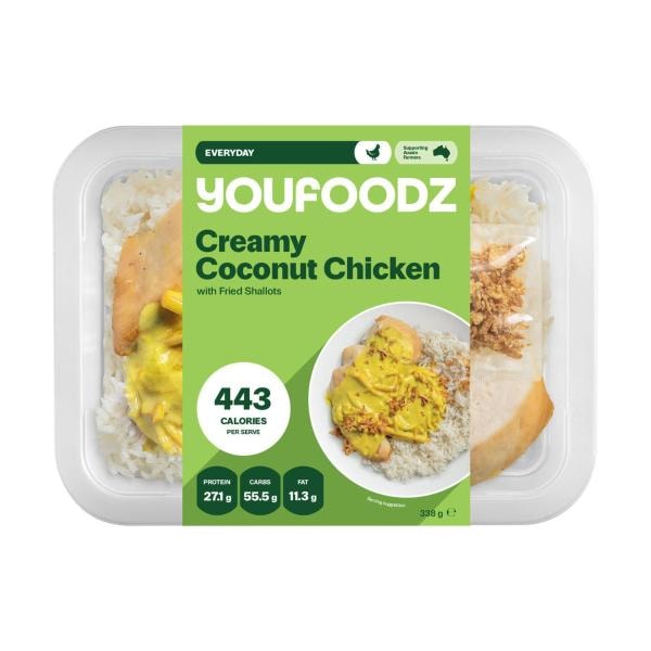 Youfoodz Creamy Coconut Chikcen With Fried Shallots | 338g