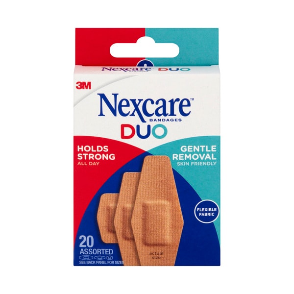 Nexcare Adhesive Strips Duo Assorted | 20 pack