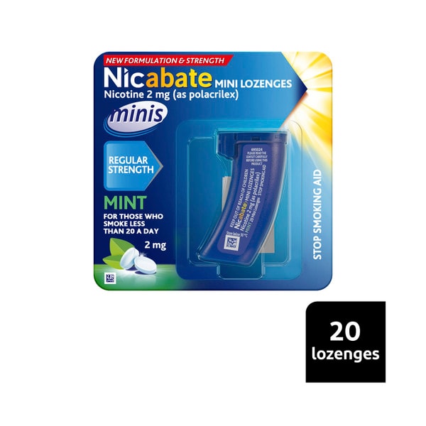 Nicabate Mini Lozenges Mint 2Mg | 20 pack