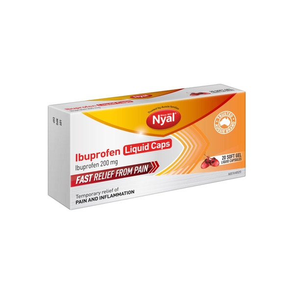 Nyal Ibuprofen Liquid Gel Caps | 20 pack