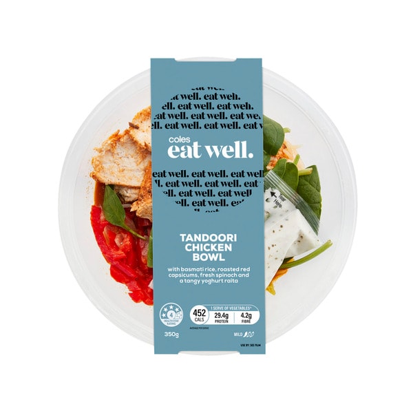 Coles Eat Well Tandoori Chicken Bowl | 350g
