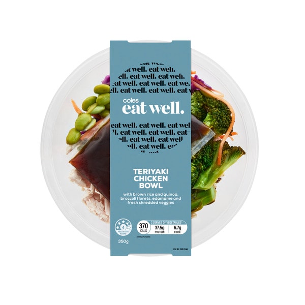 Coles Eat Well Teriyaki Chicken Bowl | 350g