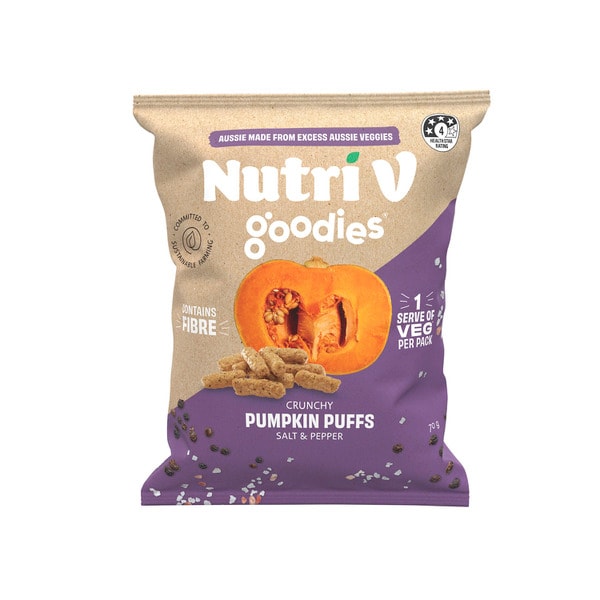 Nutri V Goodies Crunchy Pumpkin Puffs Salt & Pepper | 70g