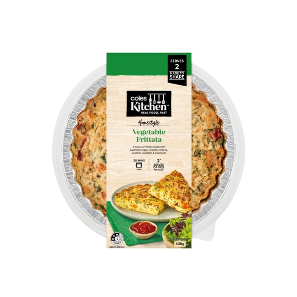 Coles Kitchen Frittata Slice. | 400g