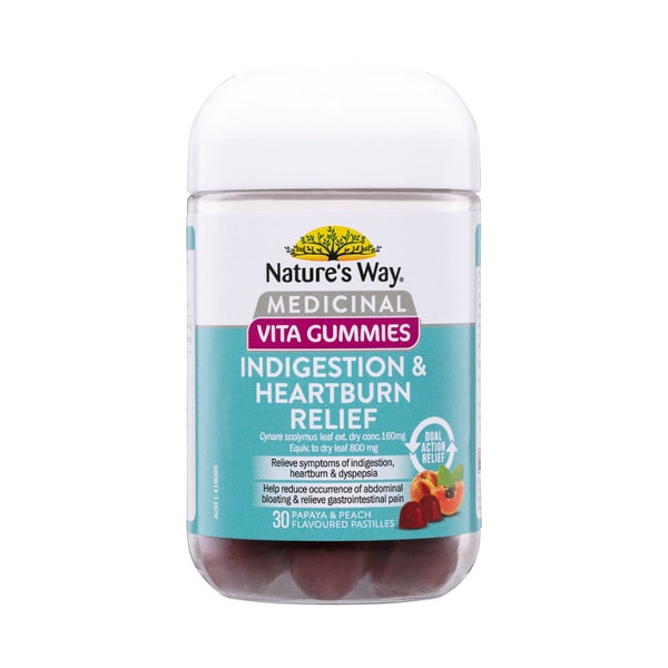 Natures Way Medicinal Gummies Indigestion & Heartburn Relief | 30 pack