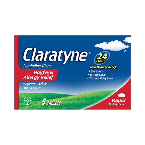Claratyne Hayfever Tablets 10Mg | 5 pack