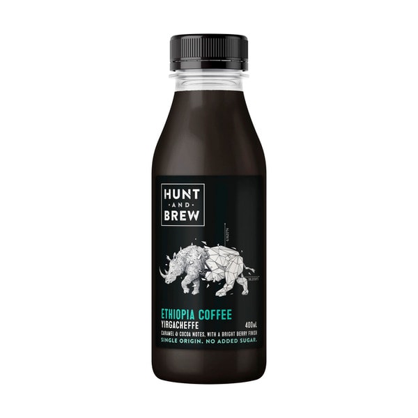 Hunt And Brew Ethiopia Black Coffee | 400mL