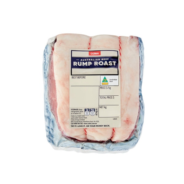 Coles No Added Hormone Beef Rump Roast | approx. 350g