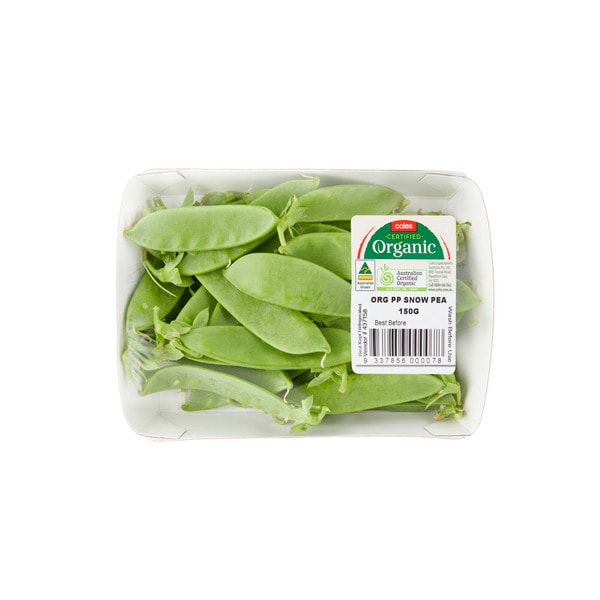 Coles Organic Snow Peas | 125g