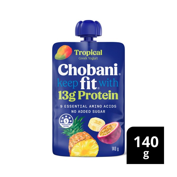 Chobani Fit High Protein Greek Yogurt Pouch Tropical | 140g