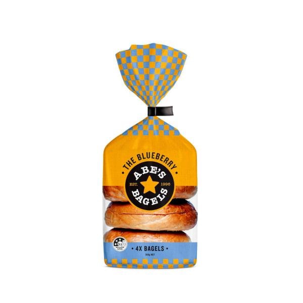 Abe's Bagels Blueberry 4 Pack | 360g