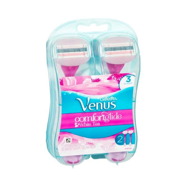 Gillette Venus Comfort Glide White Tea Disposable Razors | 2 pack