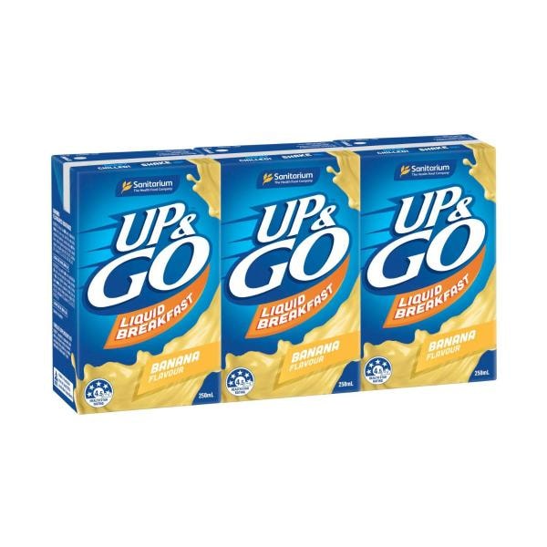 Sanitarium Up And Go Banana Cereal 3x250mL | 750mL