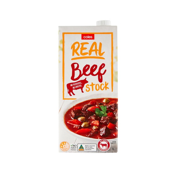 Coles Liquid Stock Real Beef | 1L