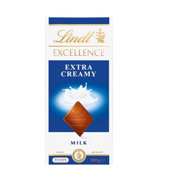 Lindt Extra Creamy Excellence Milk Chocolate Block | 100g