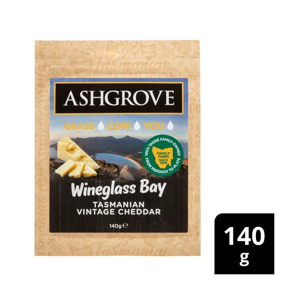 Ashgrove Tasmanian Vintage Cheddar Wineglass Bay | 140g