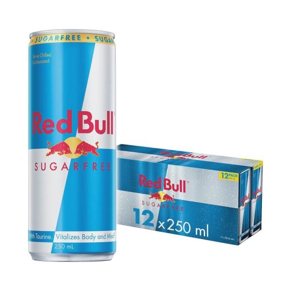 Red Bull Energy Drink Sugar Free 12x250mL | 12 pack