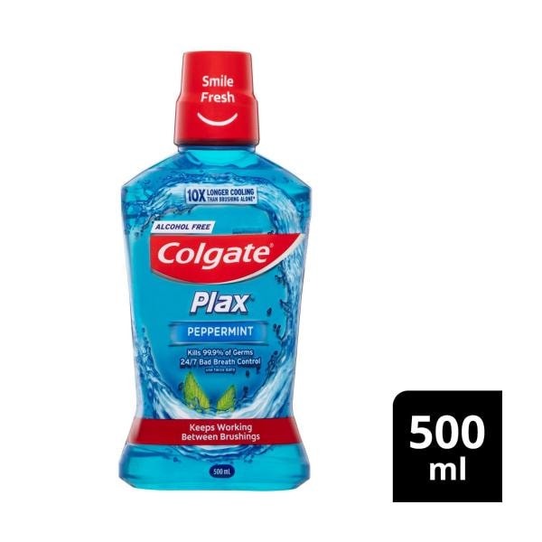 Colgate Plax Peppermint Dental Mouthwash | 500mL