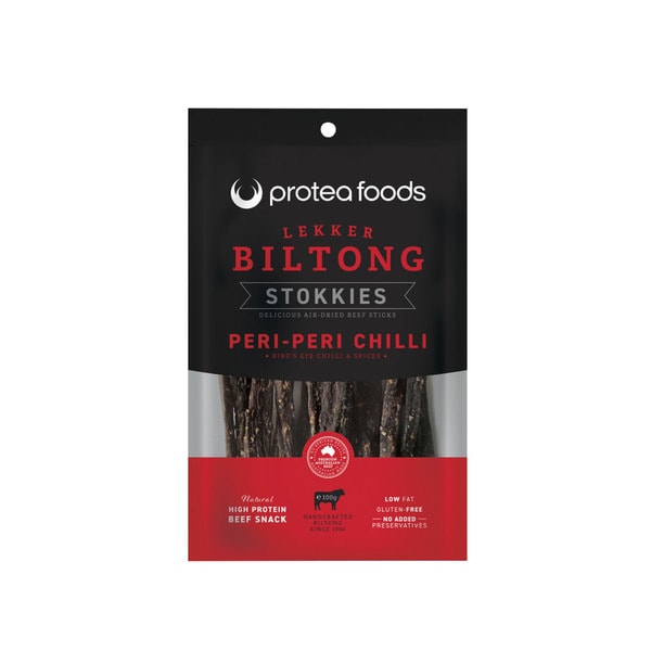 Protea Foods Lekker Peri Peri Biltong Stokkies | 100g