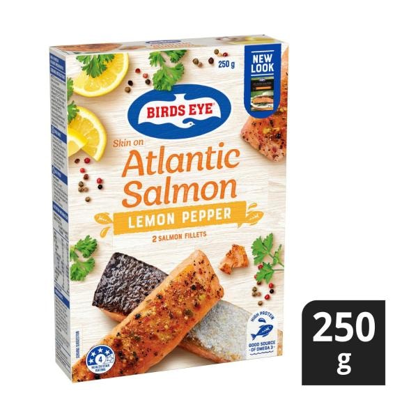 Birds Eye Atlantic Salmon With Lemon Pepper | 250g