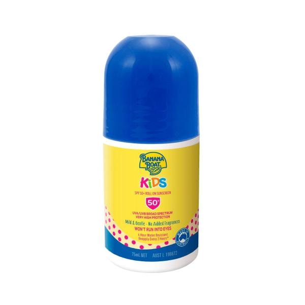 Banana Boat SPF 50+ Kids Roll On Sunscreen | 75mL