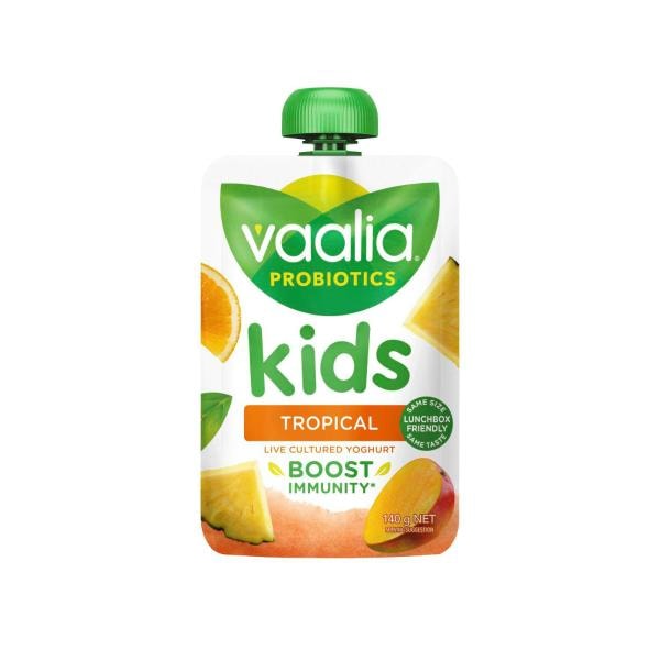Vaalia Kids Tropical Yoghurt Pouch | 140g