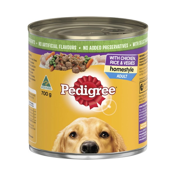 Pedigree Homestyle Pedigree Homestyle Chicken With Rice & Vegies Adult Wet Dog Food Can | 700g
