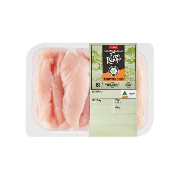 Coles Free Range RSPCA Approved Chicken Tenderloins | 600g