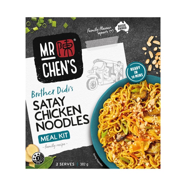 Mr Chen's Meal Kit Satay Chicken Noodles | 382g