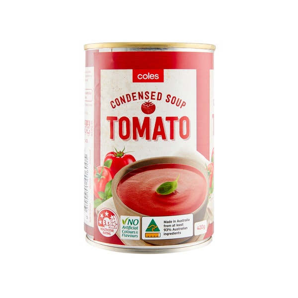Coles Condensed Canned Soup Tomato | 420g