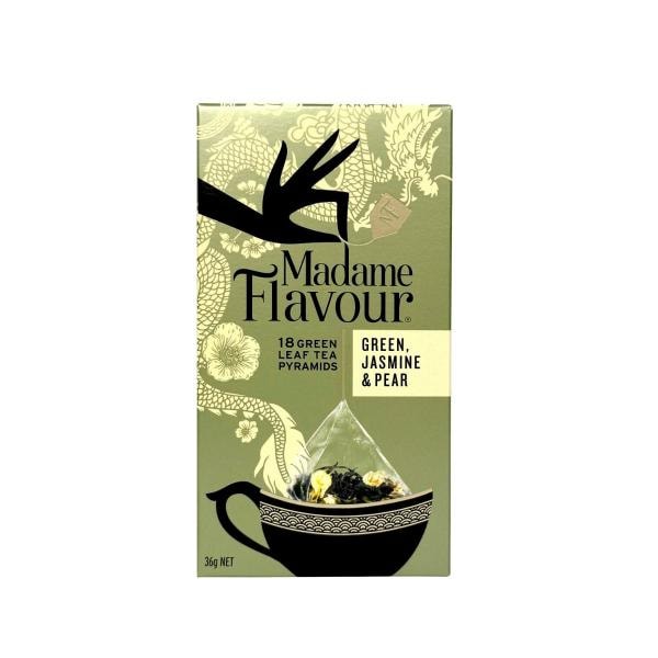 Madame Flavour Green Jasmine & Pear Tea Bags18 pack | 36g
