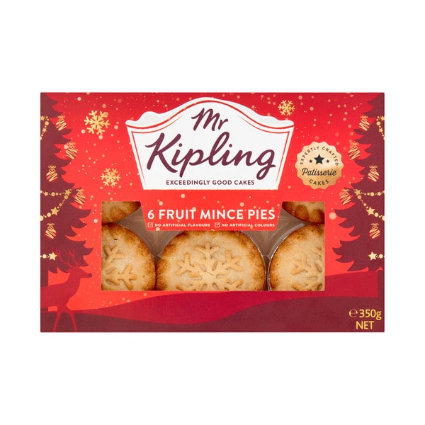 Mr Kipling Fruit Mince Pies 6 pack | 350g